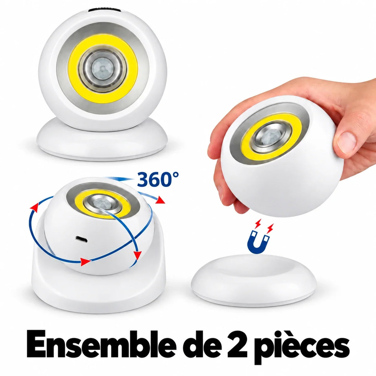 Boule lumineuse détecteur - 1